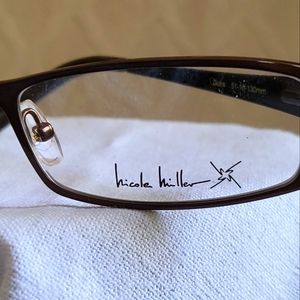 Nicole Miller prescription eyeglasses.